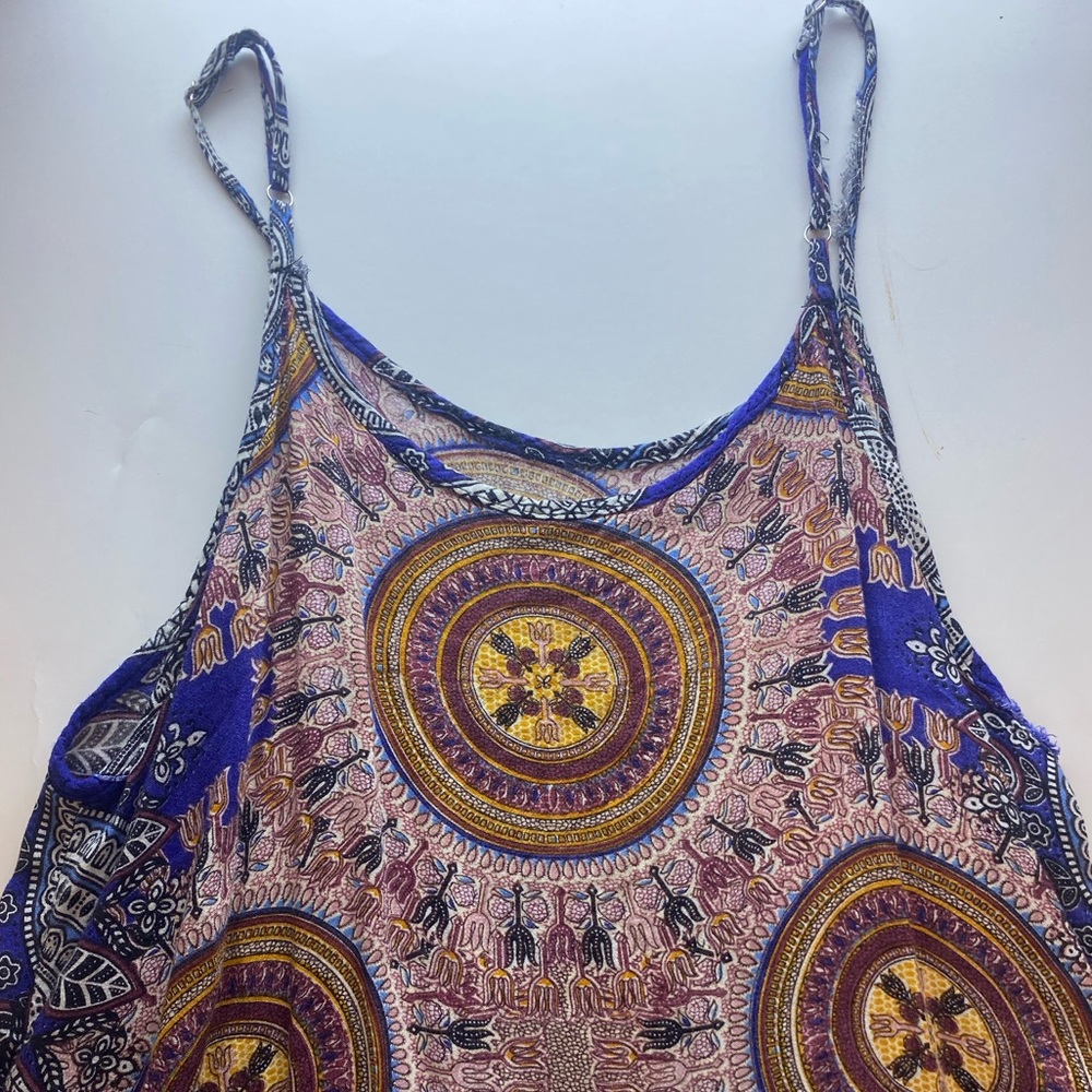 Stain Glass Design Mini Trapeze Dress